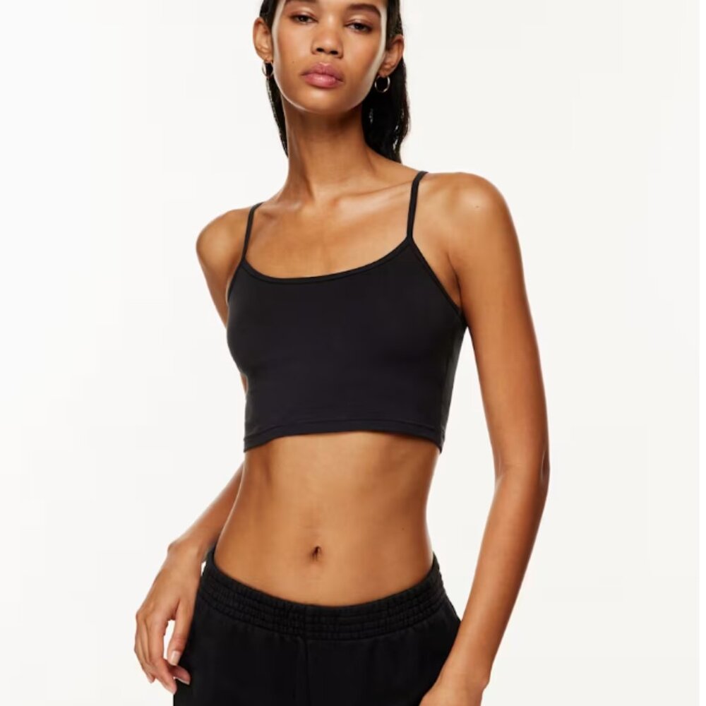 Aritzia TNA Chill Karelis Cropped Tank - Black